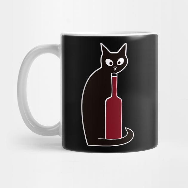 Black Cats Love Red Wine by HouseofRoc